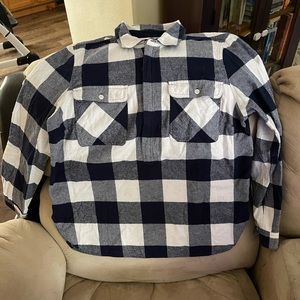 JCrew plaid 1/4 zip up